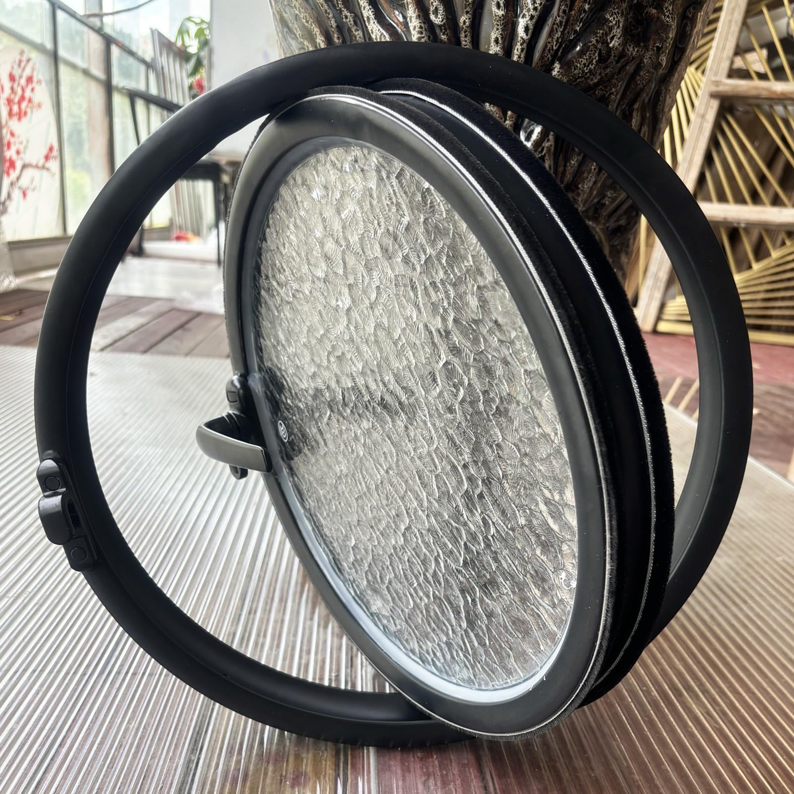 Amazon.co.jp: アルミサッシ窓 枠付き 小屋の窓 丸型 360° 回転